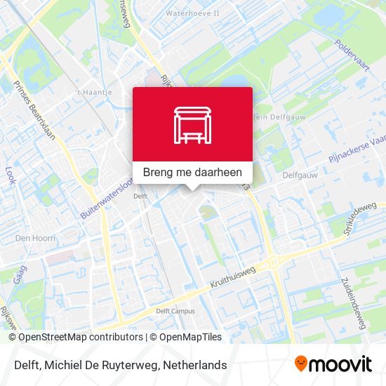 Delft, Michiel De Ruyterweg kaart