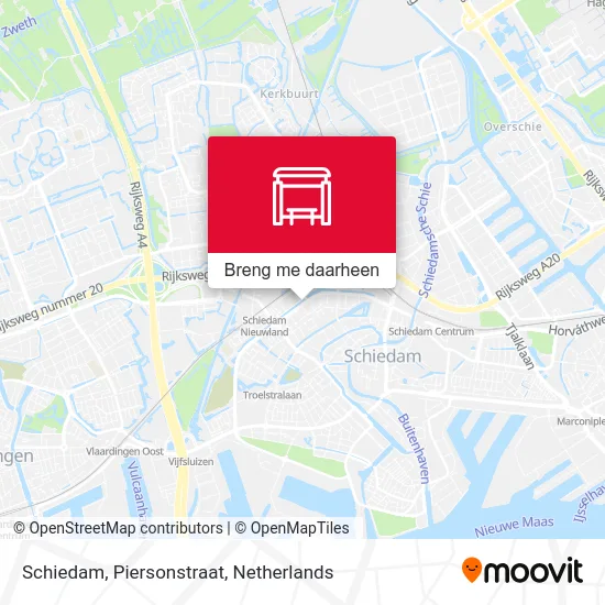 Schiedam, Piersonstraat kaart