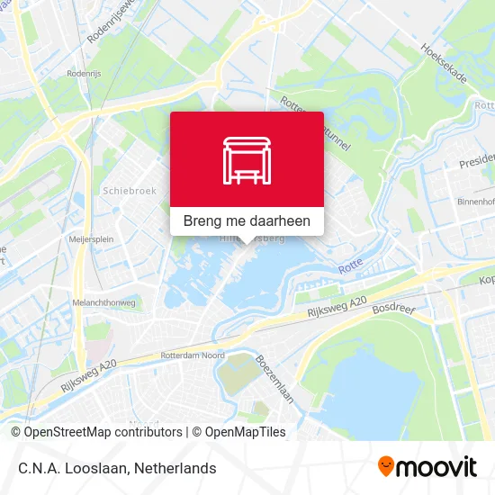 C.N.A. Looslaan kaart