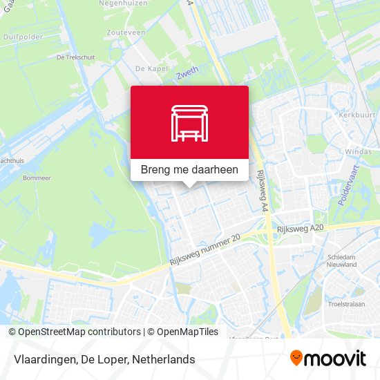 Vlaardingen, De Loper kaart