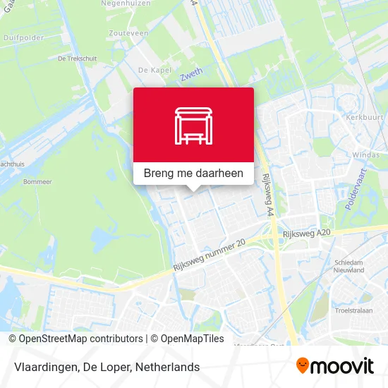 Vlaardingen, De Loper kaart