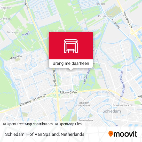 Schiedam, Hof Van Spaland kaart