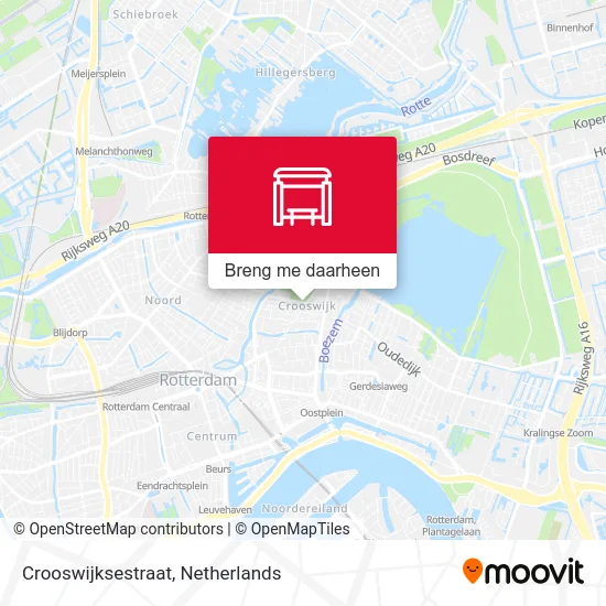 Crooswijksestraat kaart