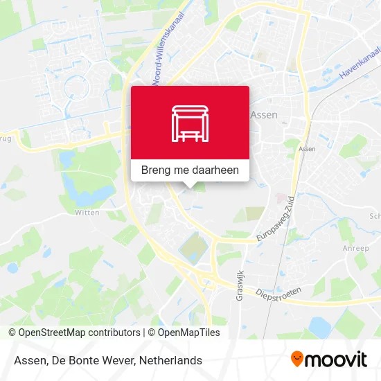 Assen, De Bonte Wever kaart