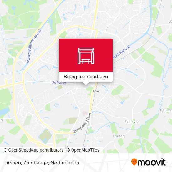 Assen, Zuidhaege kaart