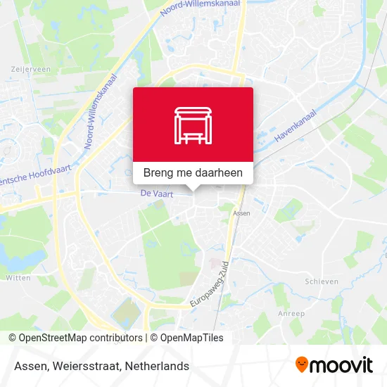 Assen, Weiersstraat kaart