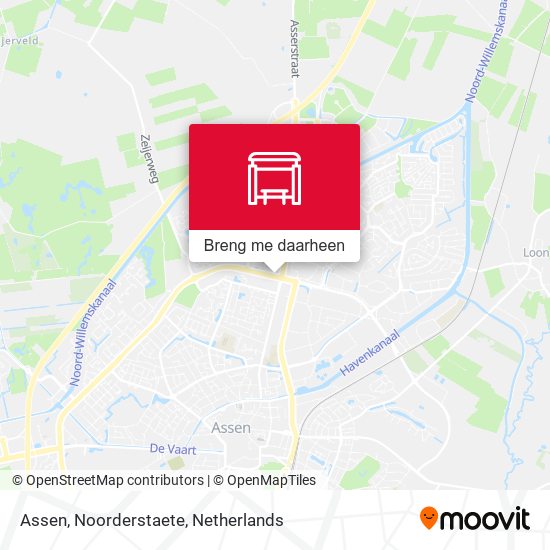 Assen, Noorderstaete kaart