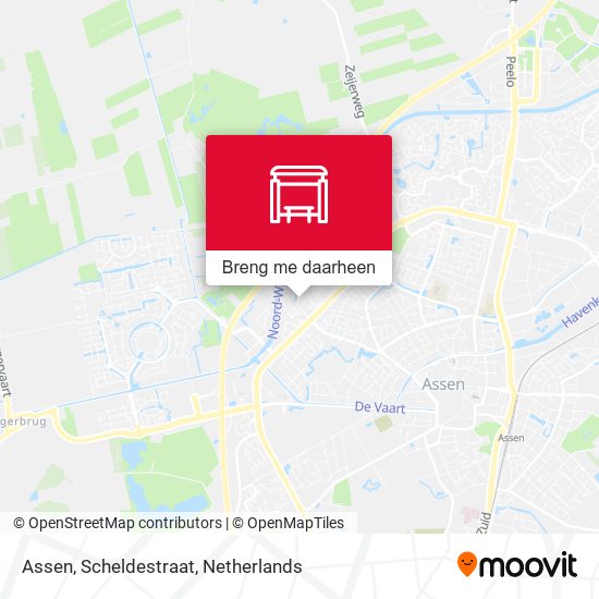 Assen, Scheldestraat kaart