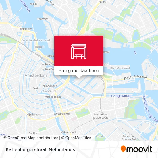 Kattenburgerstraat kaart