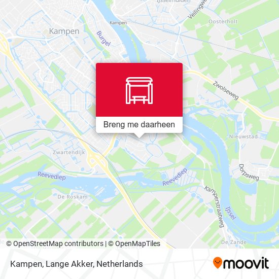 Kampen, Lange Akker kaart