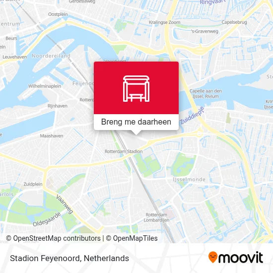 Stadion Feyenoord kaart