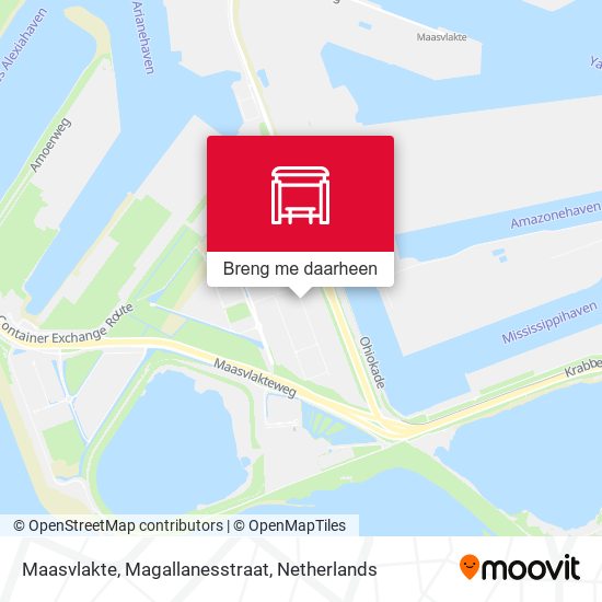 Maasvlakte, Magallanesstraat kaart