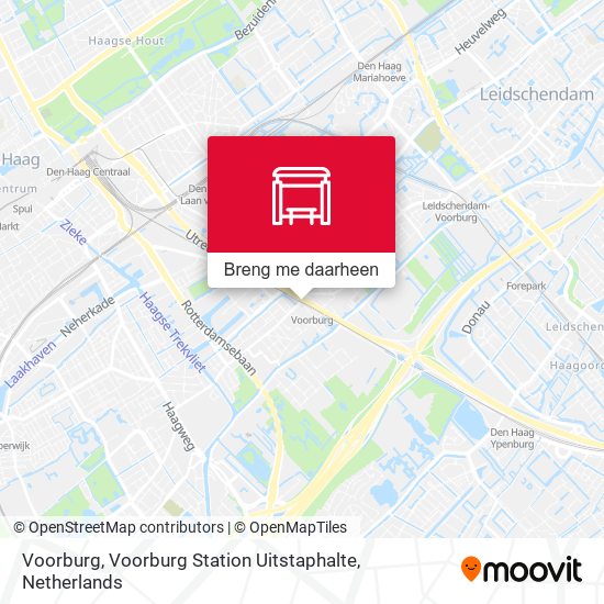 Voorburg, Voorburg Station Uitstaphalte kaart