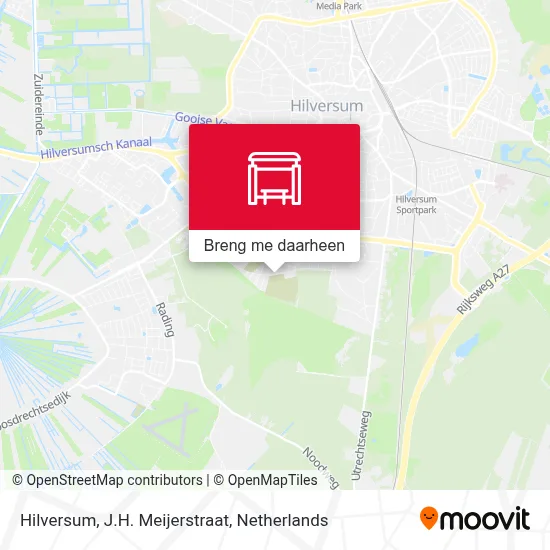 Hilversum, J.H. Meijerstraat kaart