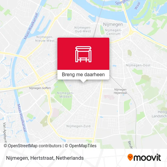 Nijmegen, Hertstraat kaart