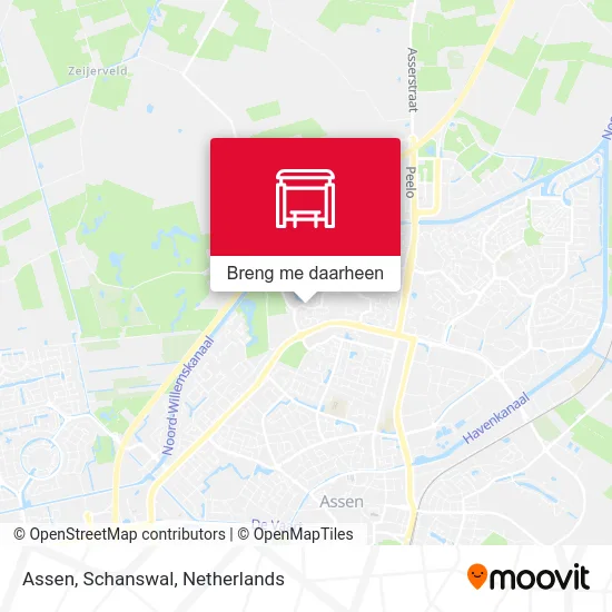 Assen, Schanswal kaart