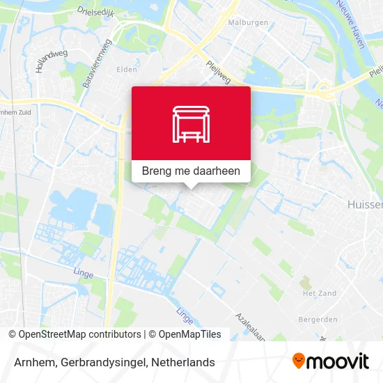 Arnhem, Gerbrandysingel kaart