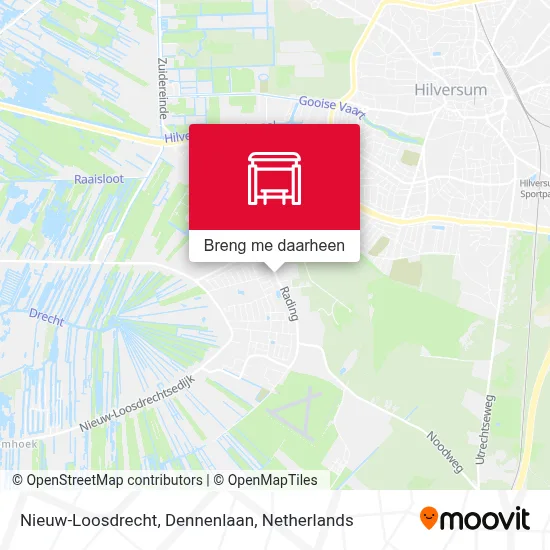 Nieuw-Loosdrecht, Dennenlaan kaart