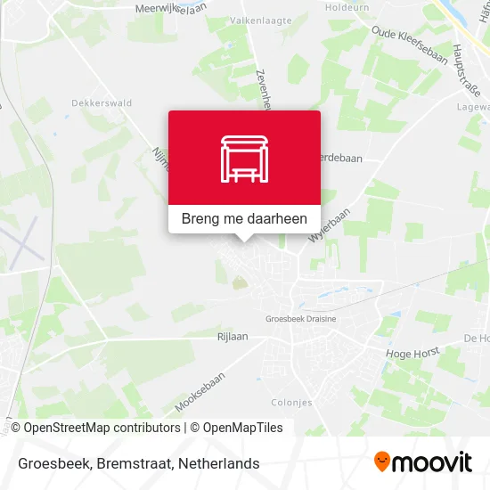 Groesbeek, Bremstraat kaart