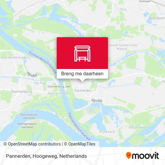 Pannerden, Hoogeweg kaart