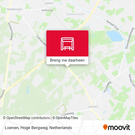 Loenen, Hoge Bergweg kaart