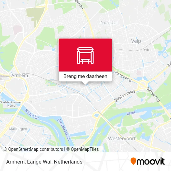 Arnhem, Lange Wal kaart