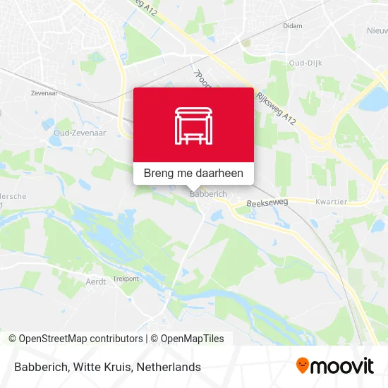 Babberich, Witte Kruis kaart