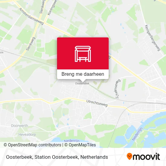 Oosterbeek, Station Oosterbeek kaart