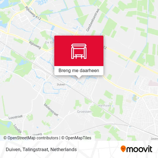 Duiven, Talingstraat kaart