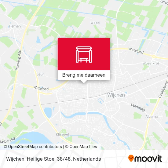 Wijchen, Heilige Stoel 38/48 kaart