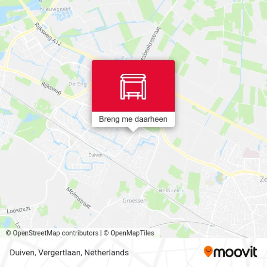 Duiven, Vergertlaan kaart