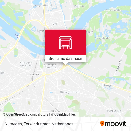 Nijmegen, Terwindtstraat kaart