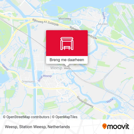 Weesp, Station Weesp kaart