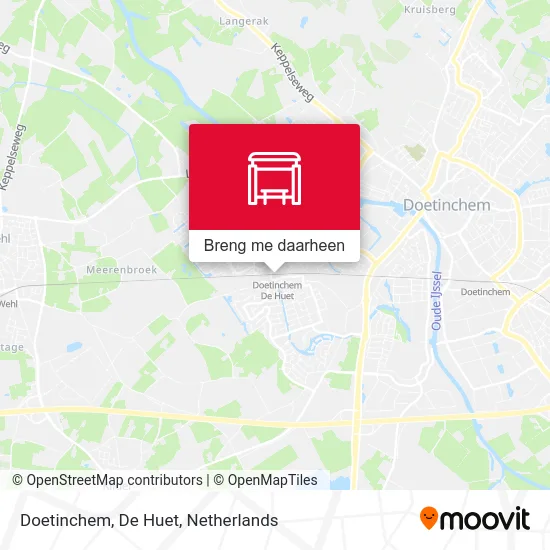 Doetinchem, De Huet kaart