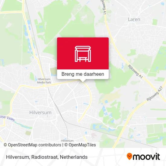 Hilversum, Radiostraat kaart