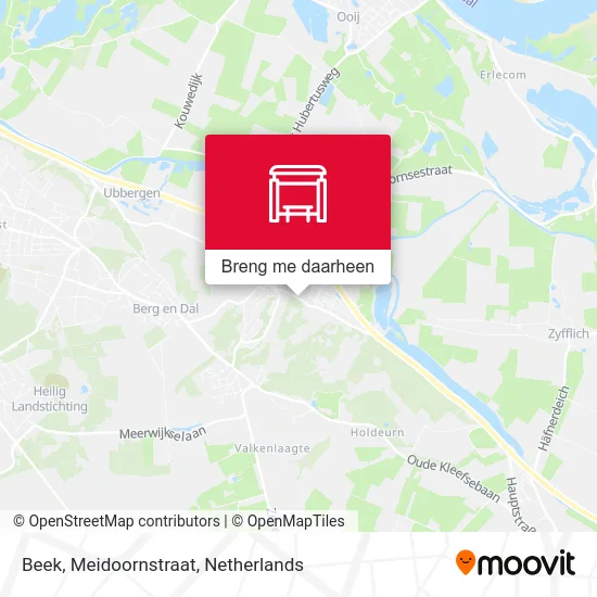 Beek, Meidoornstraat kaart