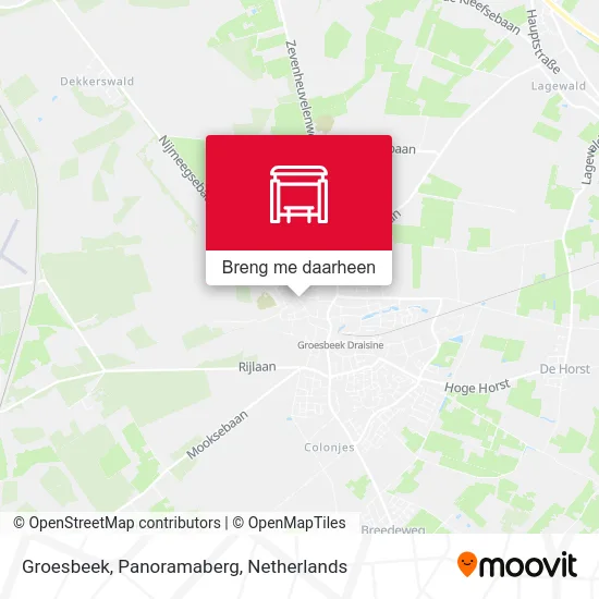 Groesbeek, Panoramaberg kaart