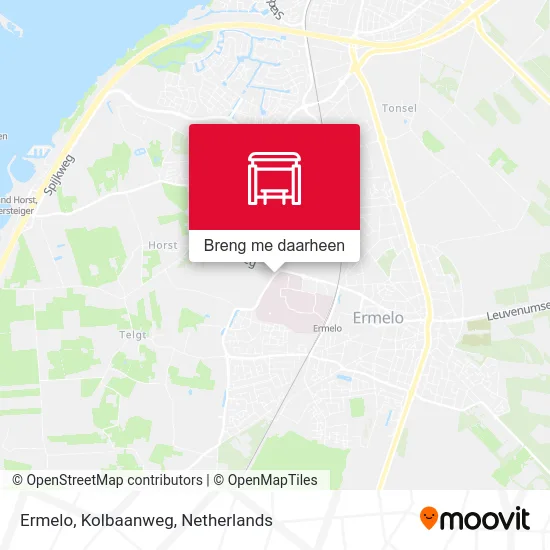 Ermelo, Kolbaanweg kaart