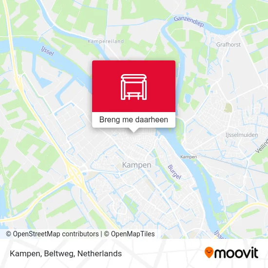 Kampen, Beltweg kaart