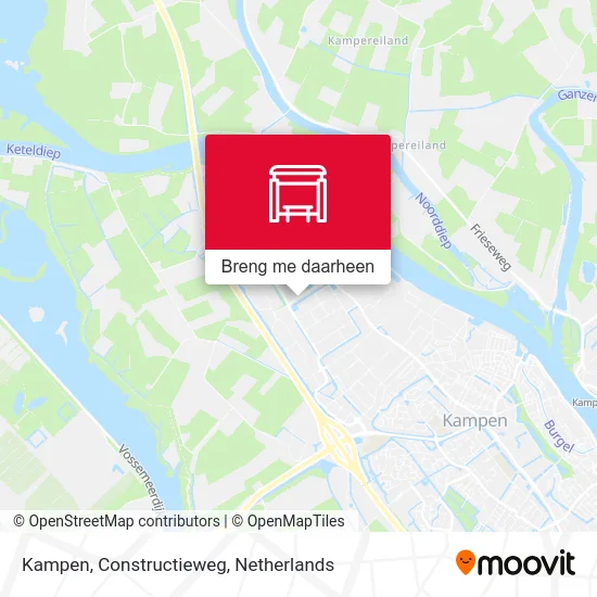 Kampen, Constructieweg kaart