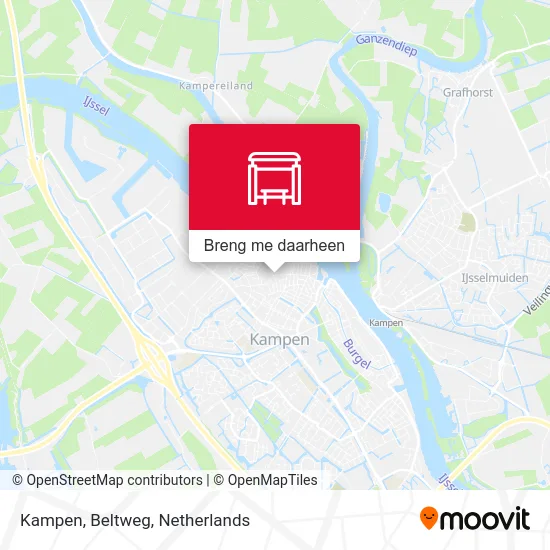 Kampen, Beltweg kaart