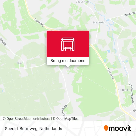 Speuld, Buurtweg kaart