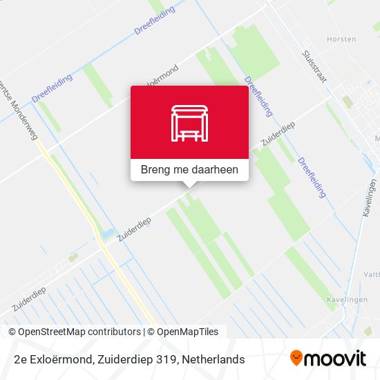 2e Exloërmond, Zuiderdiep 319 kaart