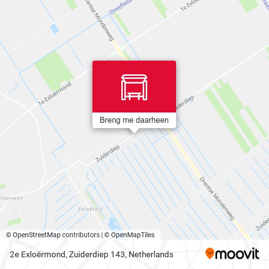 2e Exloërmond, Zuiderdiep 143 kaart