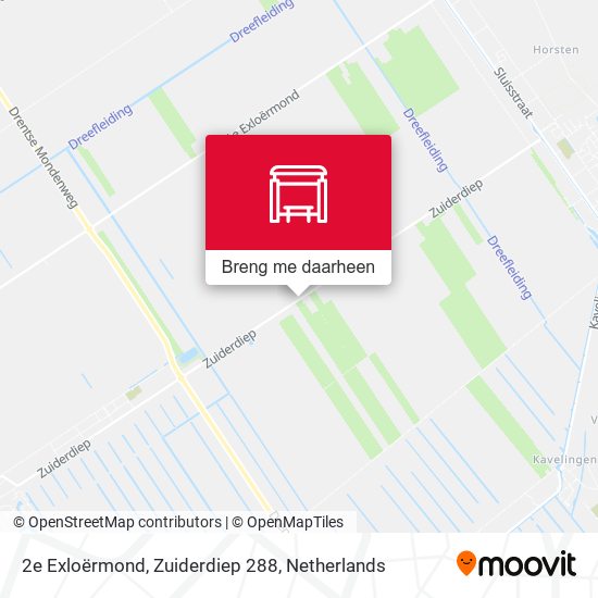 2e Exloërmond, Zuiderdiep 288 kaart