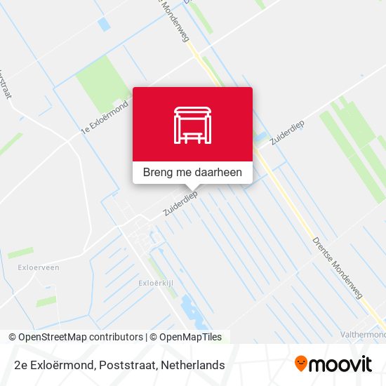 2e Exloërmond, Poststraat kaart