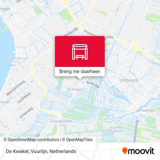 De Kwakel, Vuurlijn kaart