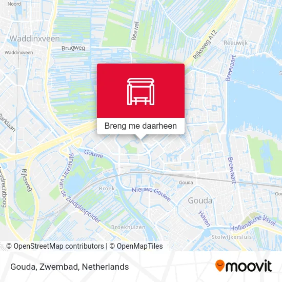 Gouda, Zwembad kaart