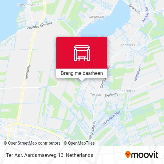 Ter Aar, Aardamseweg 13 kaart