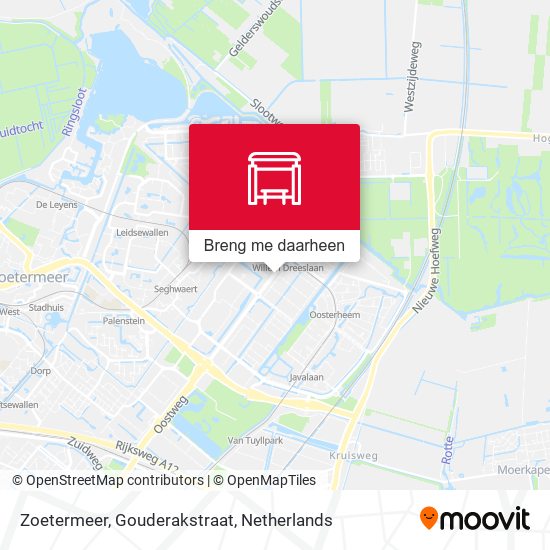 Zoetermeer, Gouderakstraat kaart